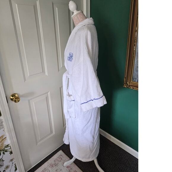 Rare Vintage Four Seasons By George  Turkish Bathrobe  w/ The Ritz Carlton Logo - Picture 3 of 12